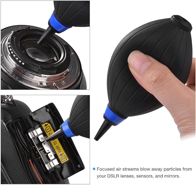 VSGO All-in-One Camera Cleaning Kit for APS-C Sensor Cameras Compatible with Canon, Nikon, Sony, Pentax and DSLR,CMOS Swabs, Lens Cleaning Pen, Air Blower and Other Clean Accessories Included (DKL-20)