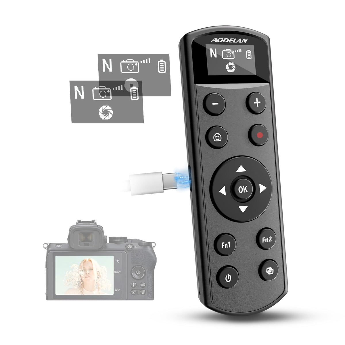 Remote Control for Fujifilm Camera, USB-C Rechargeable Wireless Shutter