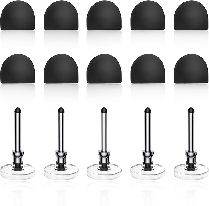 Bopomofo 10 Rubber Tips+5 Transparent Disc Tips