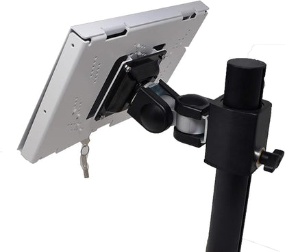 TABcare Locking Security Metal Case for iPad Mini Used as Kiosk, POS, Store, Show Display (White, iPad Mini 1/2/3)