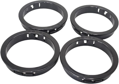 2-3/8"(60mm) Black Snap-in Knockout Insulating Bushing Grommets, Plastic Cable Hole Grommets for Wiring, Round Nylon Snap in Locking Electrical Wire Cord Hose & Tubing Bushings Grommets, 4pcs