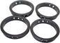2-3/8"(60mm) Black Snap-in Knockout Insulating Bushing Grommets, Plastic Cable Hole Grommets for Wiring, Round Nylon Snap in Locking Electrical Wire Cord Hose & Tubing Bushings Grommets, 4pcs