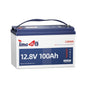 12V 100Ah RV LiFePO4 Battery Group 24, Timeusb 12.8Volt Lithium Battery with 100A BMS, Up to 15000 Deep Cycle Battery for RV Camper, Solar, Trolling Motor, Marine, Travel Trailer, Energy Storage