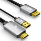 THANDBLE Active HDMI to DisplayPort Cable 6FT, 4K 60Hz 1080p 120Hz, Unidirectional HDMI Source to DP Monitor Display Port Cable Compatible for PC, Laptop, Computer, NVIDIA, AMD, PS5/4, Xbox