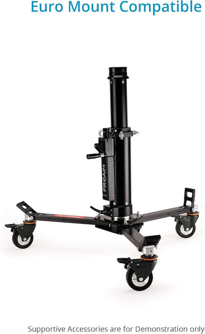 PROAIM Lineo Portable Video Camera Floor Dolly. Heavy-Duty Professional Studio Dolly. Payload up to 500kg/1100lb (P-PRT-D)