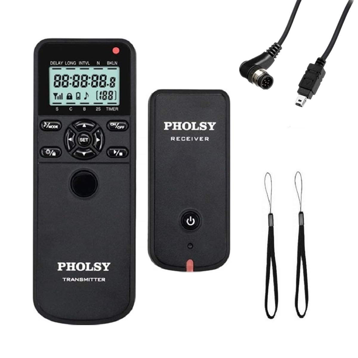 PHOLSY Camera Timer Remote Release Control with Intervalometer for Nikon
