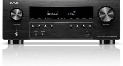 Denon AVR-S970H 8K Ultra HD 7.2 Channel (90Watt X 7) AV Receiver - Built for Gaming, Music Streaming, 3D Audio & Video, Alexa + HEOS, Black