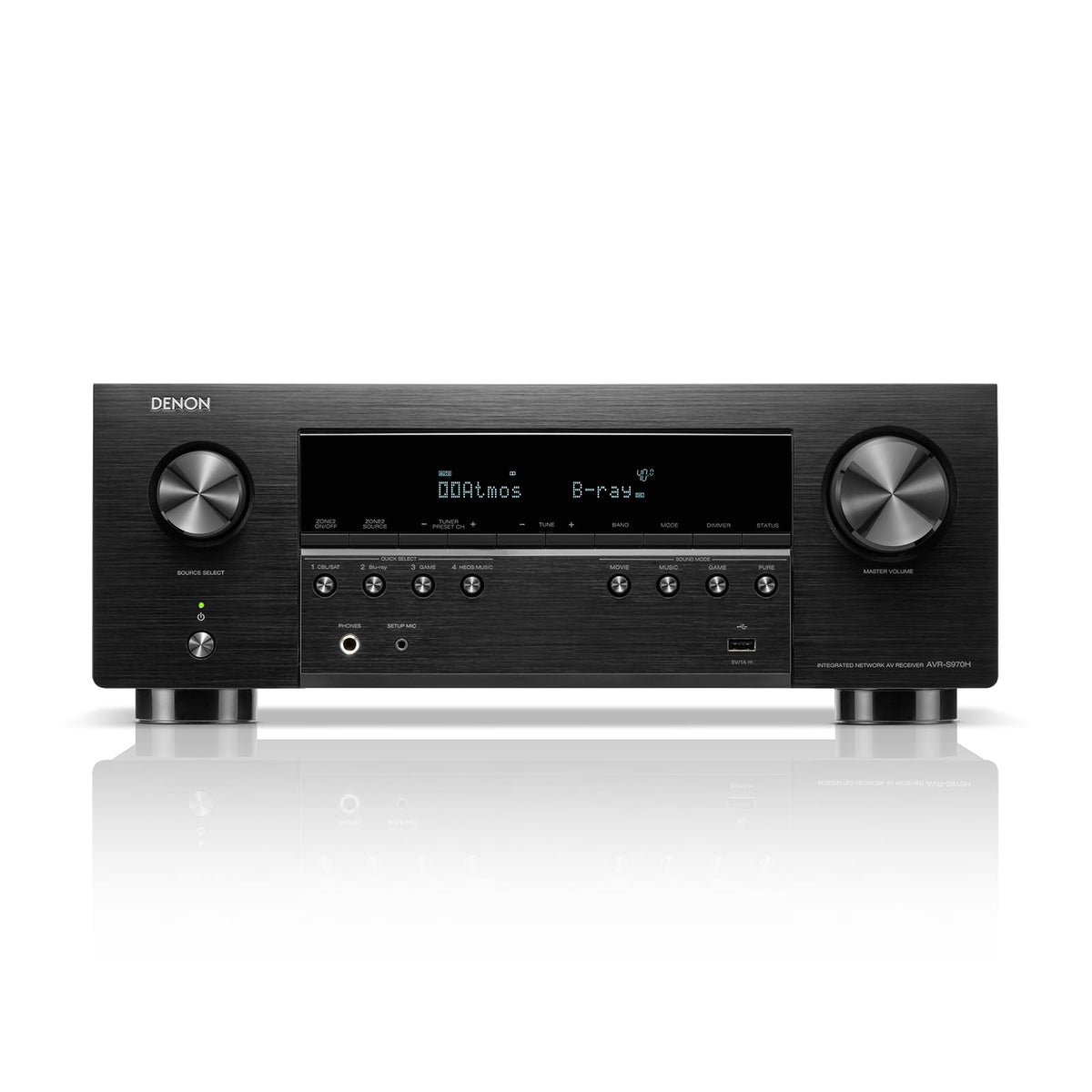 Denon AVR-S570BT 5.2 Channel AV Receiver - 8K Ultra HD Audio & Video