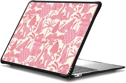 CASETiFY Impact MacBook Air 13" (M1/Intel) Case [Cushioned Impact Corners/Scratch-Resistant/Anti-Slip Grip] - Cheetah Paradise - Clear Black