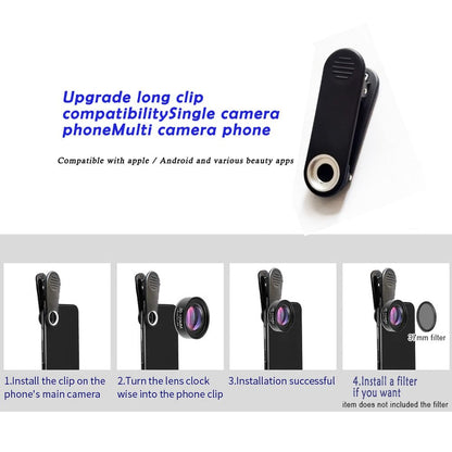 Jevocom 30-120mm Cell Phone Macro Lens, for ipad,iPhone,Samsung, Android, Pixel,Phone Macro Lens
