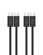 Belkin USB C to USB C 60W Braided Cable 2 Pack, 6.6ft iPhone Charger Cord