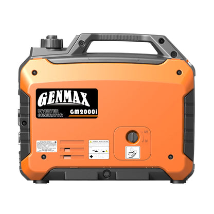 GENMAX Portable Generator, 2000W Ultra Quiet Gas Engine, EPA Compliant, Eco Mode Function, Ultra Light, Suitable for Backup Home and Camping(GM2000i)