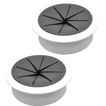 BOPOREAE 2 Pcs Desk Grommet 2-1/16" (53mm), Desk Hole Cover for Cables