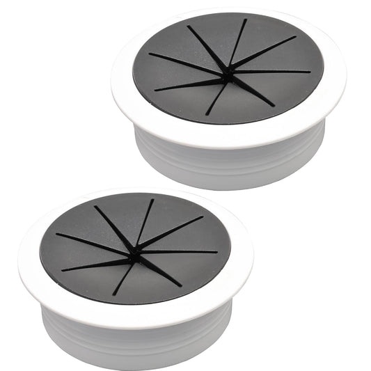 BOPOREAE 2 Pcs Desk Grommet 2-1/16" (53mm), Desk Hole Cover for Cables