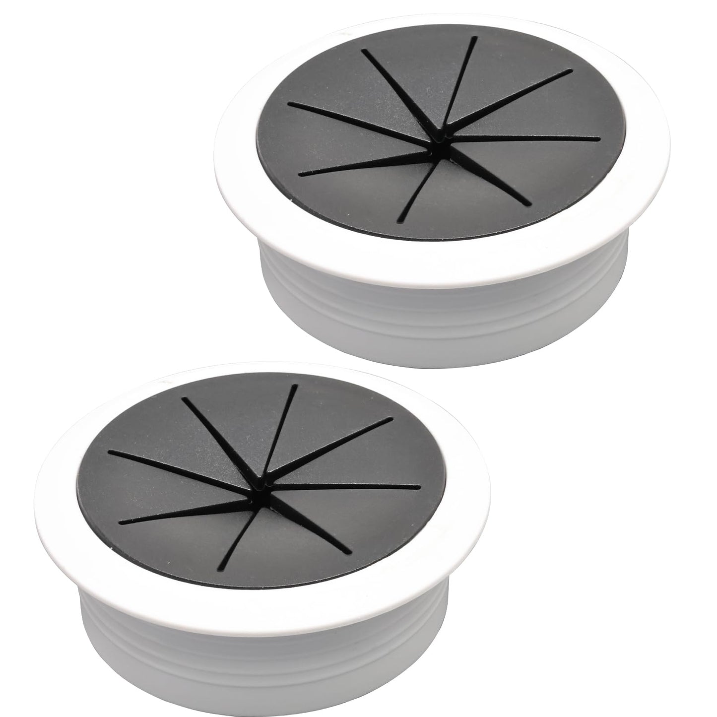BOPOREAE 2 Pcs Desk Grommet 2-1/16" (53mm), Desk Hole Cover for Cables