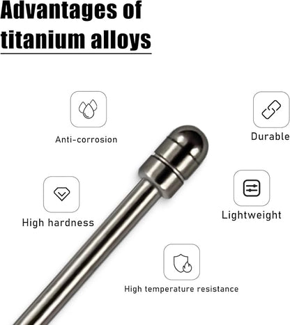 No Worn Out Titanium Alloy Fine Pencil Nibs Compatible with Wacom One Creative Pen, Replacement Hard Refill Tips fits for WACOM ONE DTC133W0A /Galaxy Tab S8 S7 Stylus,2 Pcs
