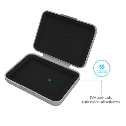 ORICO External Hard Drive Case for 3.5 Inch HDD/SSD 5 Packs Portable Hard Drive Carrying Protective Storage Box Anti-Static and Shockproof -PHX5S