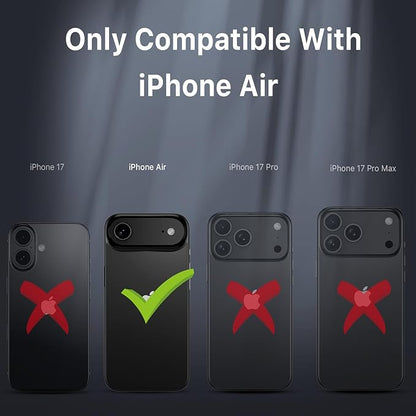 M MYBAT PRO for iPhone Air Case with Belt Clip Holster, [Compatible with Magsafe] w/Screen Protector, Anti-Drop, Shockproof, w 360°Rotating Kickstand,Heavy Duty Protection (Black)