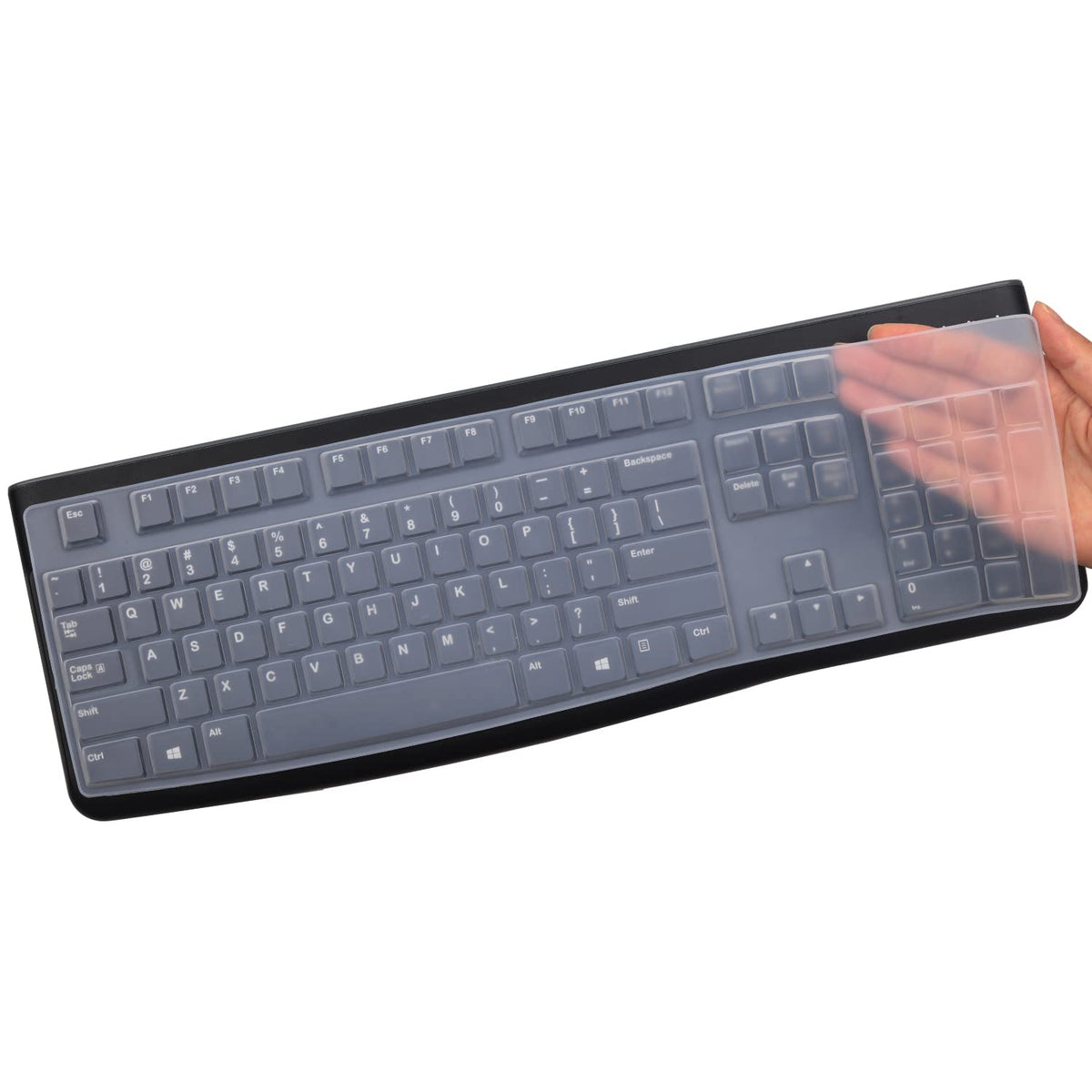 MUBUY Keyboard Cover & Skin Protector for Logitech MK120 - keyboard Protective Skin, US Layout