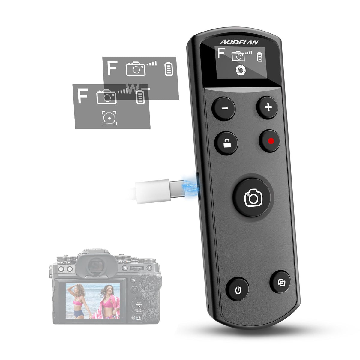 Remote Control for Fujifilm Camera, USB-C Rechargeable Wireless Shutter