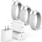 10FT Fast Charging Cord for iPhone 16 15,3Pack Extra Long 10Foot USB C to Type C Charger Cable 20W USB C Charger Block Cube Super Quick Charging for iPhone 16 15 Pro/Plus/Pro/Pro Max,iPad Pro/Air/Mini