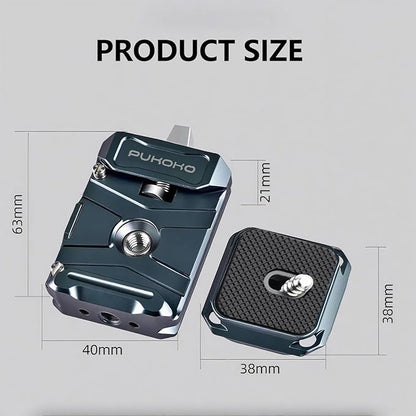 Camera Quick Release Plate Kit,w 1/4" to 3/8" Screw Thread,Quick Release System QR Plate Camera Tripod Mount Adapter for Canon/Sony/Nikon Cameras/Zhiyun/Feiyu/DJI