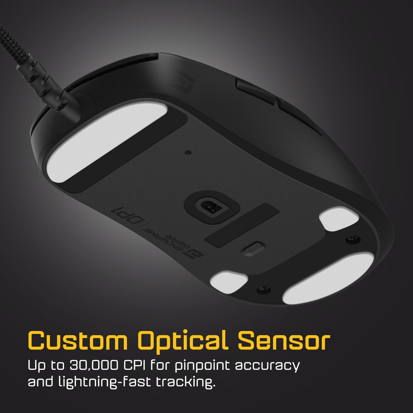 ENDGAME GEAR OP1 8k v2 Black – Esports Gaming Mouse with Cable, 30K DPI Optical Sensor, 8000Hz Polling, Hot-Swappable Switches & Claw-Grip Design
