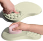 Ergonomic Joint Wrist Support Mouse Pad with Memory Foam Cushion Massage Bump, Carpal Tunnel Pain Relief Mousepad Slope Design for Wrist Rest, 11.8x7.9 in, Beige