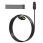 Adoreen Ultra-Thin Slim Digital Optical Audio Cable 25FT, Fiber Optic SPDIF Toslink Cord Gold-Plated High-Speed Flexible & Durable for TV Soundbar Home Theater Game Console PS4 Xbox Samsung +Ties