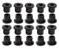 10 pcs 13/16" Drill Hole，3/8" ID Black Silicone Top hat Rubber Grommets for Wiring，Automotive，Firewall，Hole Plug，Desk，Screw，Water and Gas Pipe，Drain，House Siding，Cable Bushing，Glass，Wire Plug