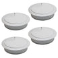 Desk Grommet 2-3/8" (60 mm), Desk Cord Hole Cover, Cable Grommet ABS Plastic, Desk Hole Grommet for Office and Home Table Cable, Detachable Adjustable Cable Cord Organizer (Light Grey 4 Pcs)