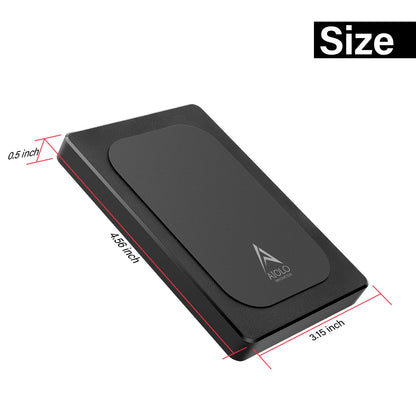 Aiolo Innovation 500GB External Hard Drive Ultra Slim Portable HDD-USB 3.0 for PC, Mac, Laptop, PS4, Xbox one,Xbox 360 HD-A4