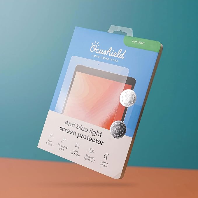 Ocushield Anti Blue Light Screen Protector for Apple iPad Pro 10.5" (2nd Gen, 2017)/iPad Air 3 (2019) - Blue Light Filter for iPad - Eye Protection - Accredited Medical Device - Anti-Glare