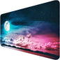 Large Mouse Pad with Stitched Edges, Durable Non-Slip Natural Rubber Base