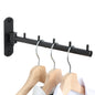 Mooche Swing Clothes Hanger Rack, Garment Racks 9.45" Long, Black