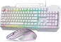 AULA Gaming Keyboard, T102 104 Keys Keyboard and Mouse Combo, USB Wired Computer Keyboards Mechanical Feel Full Size, RGB Backlit for PC/Laptop Gaming or Working/Office (White)