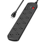 Multi Plug Outlet Surge Protector Nikleb, 12 Electrical Outlets Extender with 4 USB Charging Ports Total 4.8A, Wall Plug Expander 3 Prong for Room, Office, Gaming, Cord Organizer Accessories