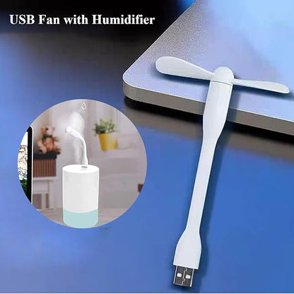 Mini USB Fan, Portable Pocket Fan USB-A Powered Little Cooler, Quiet Operation, for Home Office Car Outdoor Travel- 4 Pack (White)