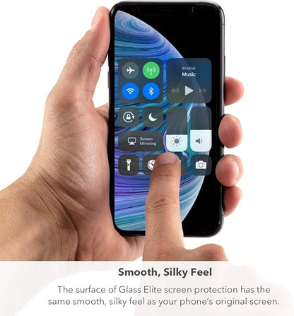 ZAGG InvisibleShield Glass Elite Screen Protector - Made for Apple iPhone 11 Pro Max and Xs Max- Case Friendly Screen - Impact & Scratch Protection (200103914)