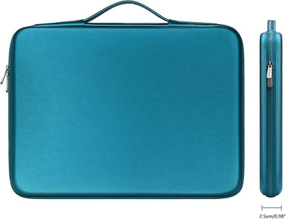 DOMISO 17 inch Laptop Sleeve with Handle Shockproof Waterproof EVA Protective Case for 17.3" ZBook Fury 17.3 G8/MSI GS73VR Stealth Pro/HP Envy 17/LG Gram 17"/ROG Strix GL702VS, Teal