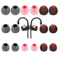 TSZYYM Earbud Tips Ear Bud Tips Soft Anti Slip Washable and Reusable Silicone Replacement Earbud Tips Fit Most in-Ear Earbuds(Inner Hole 3.8mm -5.1mm) 18pcs S M L