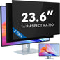 IPROKKO [2-Pack] 23.8 Inch Computer Privacy Screen Filter for 16:9 Widescreen Monitor, Removable 23.8in Anti Blue Light Glare Privacy Shield, Anti Spy Security Protector for Hp Dell Asus Acer Samsung