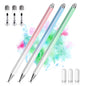 Stylus Pens for Touch Screens, 2 in 1 High Precision Universal Stylus Pen for iPad Compatible with Apple, iPhone, iPad, Android, Samsung Tablets, Phones, 3 Pack-Pink, Purple, Yellow