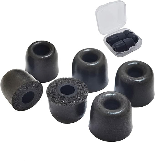 Memory Foam Tips for JayBird Earbuds Series 60S Slow Rebound Replacement Ear Tips for JayBird Tarah JayBird Run Air JayBird Freedom JayBird X4 X3 X2 Earbuds 3 Pairs LMS