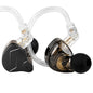 KZ ZSN PRO X in Ear Monitor Headphones Gaming Earbuds, High Fidelity Wired Earbuds, Hybrid Dual Driver IEMS Earphones with 1BA 1DD Detachable Tangle-Free Cable for Computer Tablet (Gold, Without Mic)