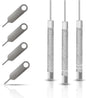 7 Pcs SIM Card Removal Tool - SIM Ejector Tool Tray Eject Pins Compatible with All Smartphone iPhone iPad Samsung HTC, Includig 3 Size Watchchain Link Remover