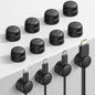 Lamicall 12Pack Rotatable Cord Organizer, Desk Office Nightstand Accessories - Cable Management Clips, Desk Phone Charger Holder Gadgets, Wire Organizer Keeper Home Workspace Dorm Organizers
