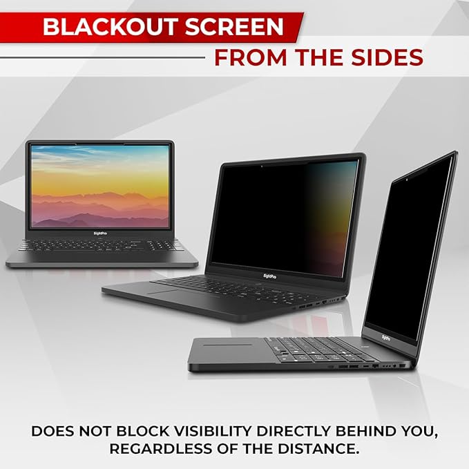 Magnetic Laptop Privacy Screen 16 Inch 16:10 - Removable Computer Privacy Filter Shield and Protector