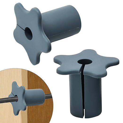 2pc Starlink Cable Grommet 5/8" Silicone Waterproof Wall Hole Pass Through Split Cable Bushings for TV Wire Ethernet Cord, Starlink Cable Routing Kit Accessories, 27.6mm/1.09" Ht, Grey