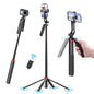 ULANZI MT-44 Extendable Phone Tripod, 59" Portable Selfie Stick Vlog White